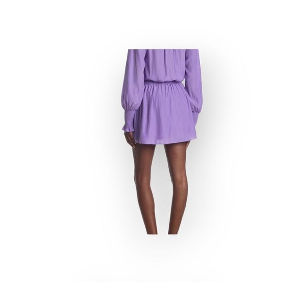 Ramy Brook Brin Tassel Tie Neck Dress Women’s Purple Orchid Lilac – Boho Chic - Picture 2 of 14